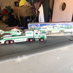 Hess Toy Truck and Helicopter